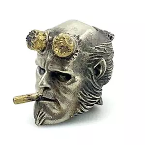 Weiß Messing HELLBOY Messer Perlen, Handarbeit EDCLanyard Anhänger Schlüsselanhänger - Bild 1 von 13