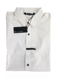 Travis Mathew Marshal Heather Gardena Short-sleeve Button Shirt Men's XL New - Picture 1 of 13