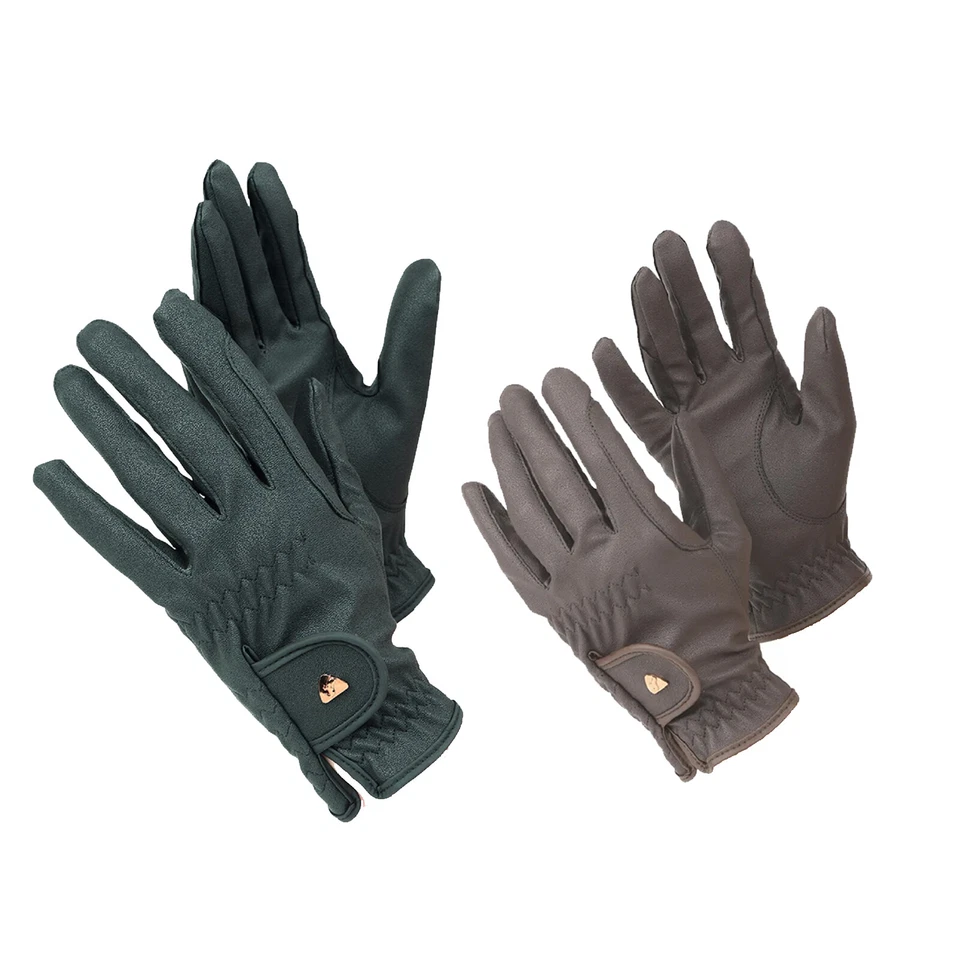 Shires Aubrion Kinder Pu Reithandschuhe 1077 schwarz oder braun