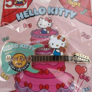Hello Kitty Sanrio Limited Hard Rock Cafe Ueno 50th Anniversary Pin From Japan - Picture 1 of 3