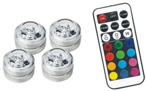 RGB Remote Control LED Light Pack of 4 - 16 Various Colour modes - Picture 1 of 1