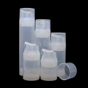 Lotto 30 ml 50 ml 100 ml 150 ml bottiglie pompa cosmetica airless vuote trasparenti - Foto 1 di 14