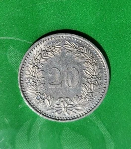 1991B Swiss 20 Rappen Switzerland Collectible Coin KM#29a US SELLER - Picture 1 of 8