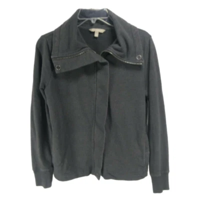 BANANAREPUBLIC женщин серый маленький полный молнии насмешливый шеи мягкая подкладка поле куртка - Изображение 1 из 4