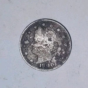 1900 Liberty V Nickel - Circulated - Picture 1 of 2