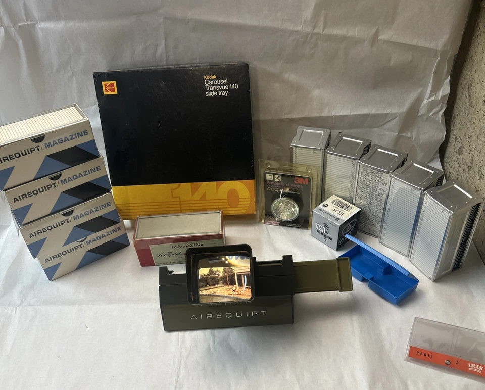 Kodak Carousel 140 Slide Tray + Airequipt Automatic Slide Viewer 批量 — 第 1/4 张图片