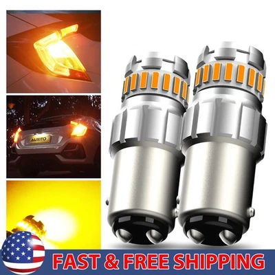 AUXITO 1157 LED Delantero Giro Canbus Anti Hiper Señal Luz Intermitente Bombillas Flash Foto 1 de 4