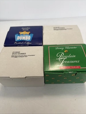Disney Дамбо украшения лот из 4 Grolier фарфора сокровища DCO - Изображение 1 из 4