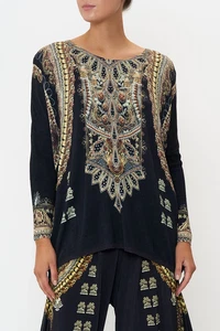 NEW $399 CAMILLA ITS ALL OVER TORERO OVERSIZED LONG KNIT JUMPER TOP . - Picture 1 of 9
