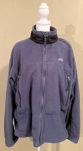 Patagonia R2 Regulator Polartec Fleece Jacket Men's Blue Zip Up Vintage Large L - Picture 1 of 6