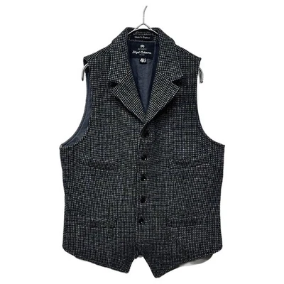 Nigel Cabourn Wool Tweed Vest Made in England Gray 46 Tailored Military F/S - Image 1 of 4
