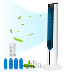 41" 3-In-1 Portable Tower Fan Evaporative Air Cooler Humidifier - Picture 1 of 12