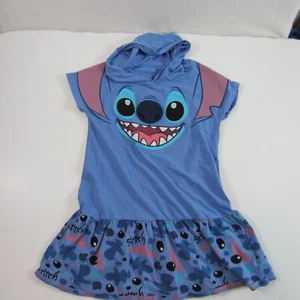 Disney Parks Girl's Stitch Hooded Dress Girl L blue - Picture 1 of 5