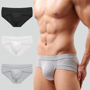 3Packs Mens Briefs Underwear Soft Breathable Bulge Pouch Underpants Panties - Picture 1 of 25