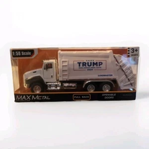 President Trump Garbage Supporters Truck MAGA 8in NEW Pull Back Opening Doors - Picture 1 of 4
