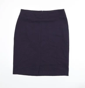 David Napier Womens Purple Polyester Blend Skirt Size 14 Slit - Picture 1 of 10