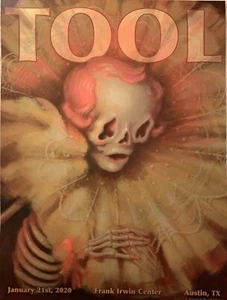 Tool Austin Poster 2020 fear inoculum concert tour limited edition - Picture 1 of 1