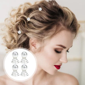 20 Pezzi Fermaglio per Capelli Perla Viaggio Madre Barrette Scintillanti per Donna - Foto 1 di 12