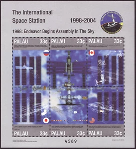 PALAU #524 33¢ Hubble Space Telescope Images - Minature Sheet of 6 Stamps - Picture 1 of 1