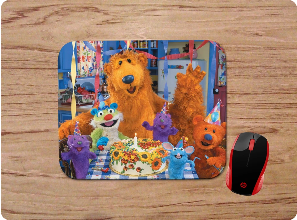 BEAR IN THE BIG BLUE HOUSE CUSTOM NEOPRENE DESK MAT MOUSEPAD SCHOOL OFFICE GIFT - Image 1 of 1