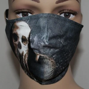 Ghost Staubmaske Maske Mund Nasen Bedeckung Maske Totenkopf Horror Mundschutz - Bild 1 von 6