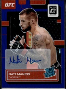 UFC 2023 Nate Maness #113 Purple Prizm Auto Rated Rookie Panini Donruss Optic RC - Picture 1 of 2