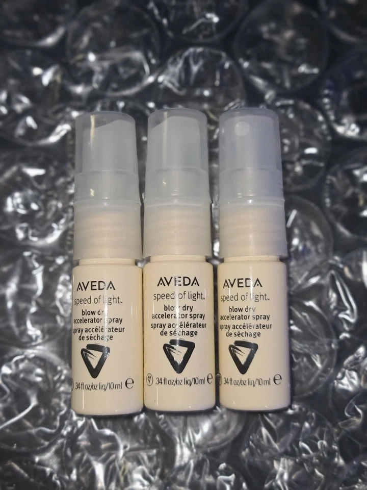 Spray acelerador de secado por soplado 3 velocidades Aveda de 0,34 OZ 10 ml cada uno *NUEVO* Foto 1 de 1