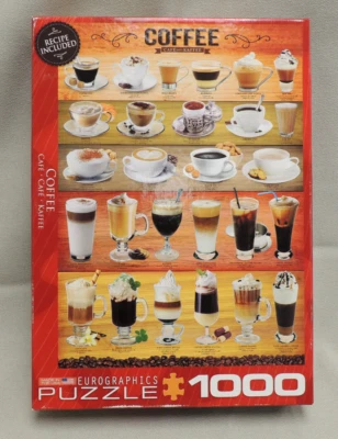 EuroGraphics Coffee Jigsaw Puzzle 1000-Piece, Model: 6000-0589 New NIOB - Image 1 of 4