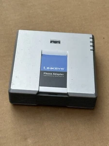 Linksys PAP2T Routeur de passerelle VoIP d'occasion ATA 2 ports téléphone adaptateur Internet - Photo 1/4