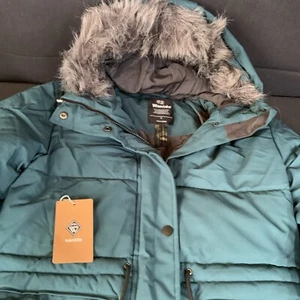 Wantdo Women's Warm Quilted Jacket with Fur Hood Windproof Size Small - Picture 1 of 5