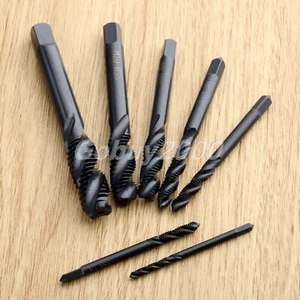 High Speed Steel Metric Screw Thread Spiral Flute Taps Tapping M3-M12 Drill Bits - Picture 1 of 12