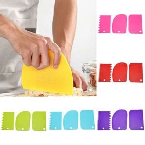 Herramienta de corte de 3 PIEZAS más suave para hornear peine suave glaseado pastel alisado raspador - Imagen 1 de 20