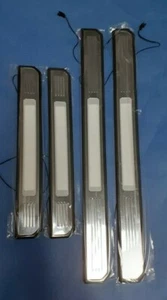 Stainless 4-Door Sill with LED Courtesy Lights 2002-2009 Mercedes W211 E-Class - Picture 1 of 5