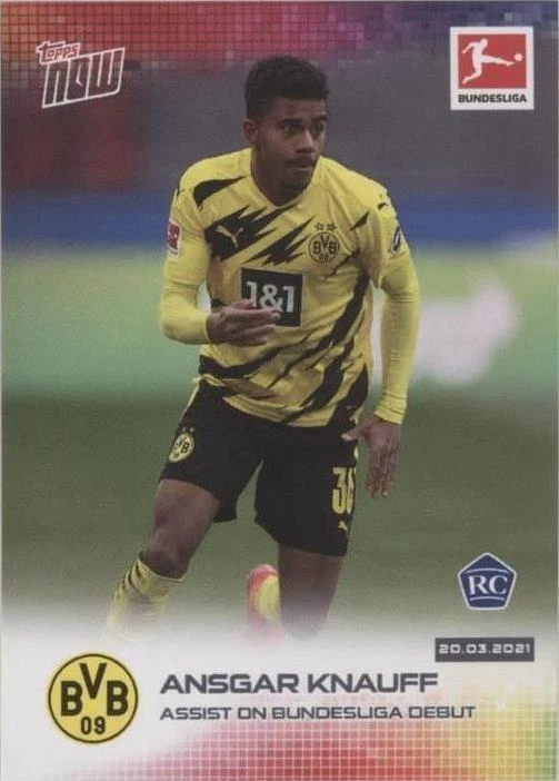 2020-21 Topps Now Bundesliga - Ansgar Knauff #152 English /4617 (RC)