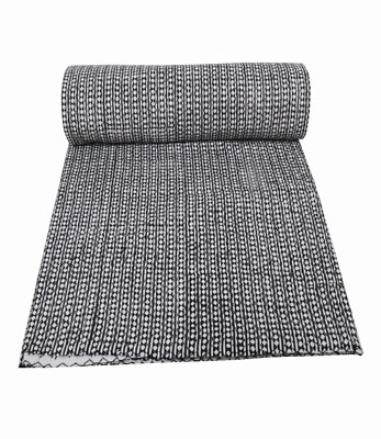 Manta edredón Kantha de algodón con estampado de bloques de mano indio tamaño king colcha tiro Foto 1 de 4