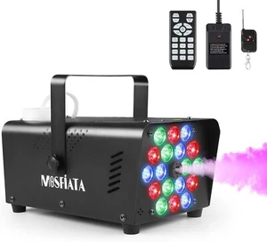 Maquina De Humo Niebla Con Luces LED RGB Para Dj Fiestas Colores Discoteca Casa - Picture 1 of 24