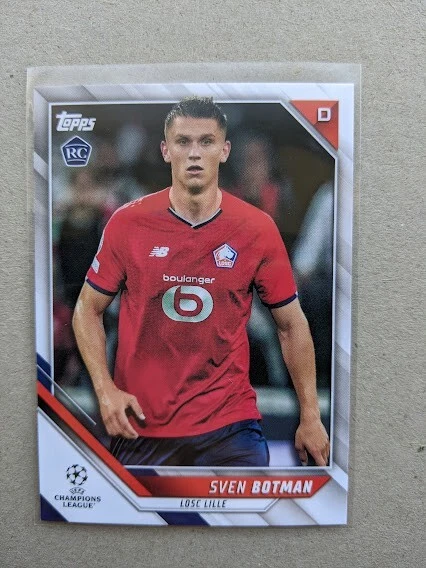 2021-22 Topps UEFA Champions League Sven Botman Rookie Card  #105 - Image 1 of 1