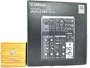 YAMAHA AG06MK2 B 6ch Live Streaming Mixer Black USB Audio Interface AG06 New - Picture 1 of 7