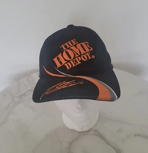 Vtg 90's Tony Stewart Home Depot Nascar Racing Black Snapback Hat Cap Dad #20 - Foto 1 di 8