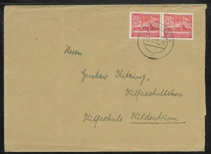 Berlín, Mi 113 en pareja horizontal, portoger. Carta 40 Pfg, Mi -,-, B-194 - Imagen 1 de 2
