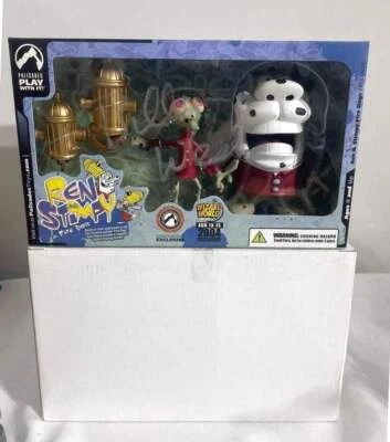 Ren and Stimpy Fire Dogs autografiado por Billy West nuevo en caja 2004 Wizard World Foto 1 de 4