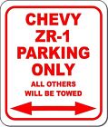 Chevy ZR-1 Parken nur alle anderen gezogenes Metall Aluminium Verbundschild