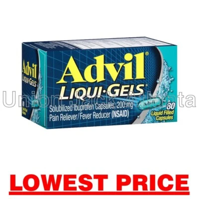 Advil Liqui-Gels capsules (80ct or 2 x 40ct) exp 03/2026 - LOWEST PRICE - Image 1 of 4
