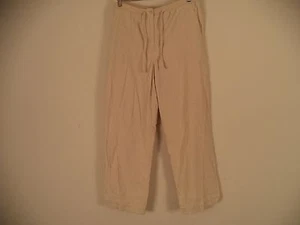 Womens Beige First Issue Casual Pants. 14. 100% Cotton. Inseam 30.  - Picture 1 of 7