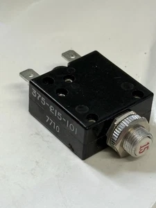 375-215-101, 5925-01-058-4971, Cessna Aircraft 15A Electric Circuit Breaker - Picture 1 of 2