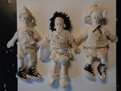 De colección 9.5" Fido Dido Peluche Trapo Muñeca Set por Dakin 1985 RARO Difícil de Encontrar Original Foto 1 de 2