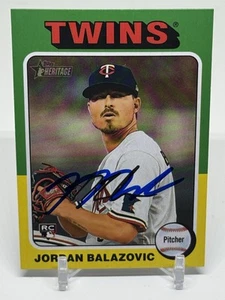 2024 Topps Heritage #680 Jordan Balazovic Detroit Tigers SIGNED - Picture 1 of 2