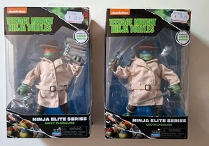 2x Teenage Mutant Ninja Turtles Figuren TMNT Ninja Elite Leo Mikey in Disguise  - Bild 1 von 5