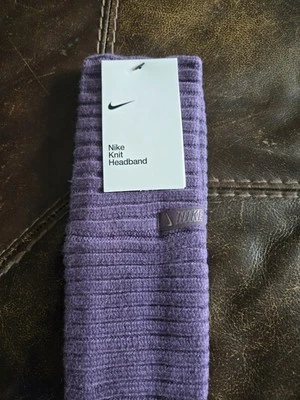 耐克针织头带成人男女通用紫色均码全新带标签 — 第 1/2 张图片