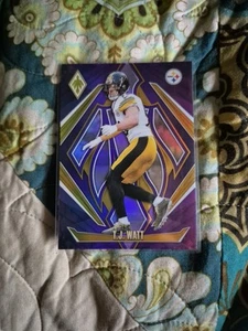 2024 Panini Phoenix - T.J. Watt PURPLE FADE - Steelers #130 TJ Watt - Picture 1 of 2